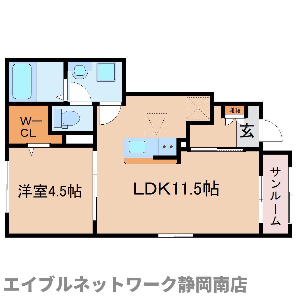 グランヒルズ瀬古(1LDK/1階)の間取り写真
