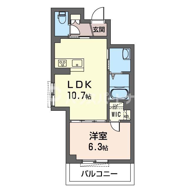 ラウレア(1LDK/3階)の間取り写真