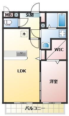 ヴィヴィエンダ(1LDK/3階)の間取り写真