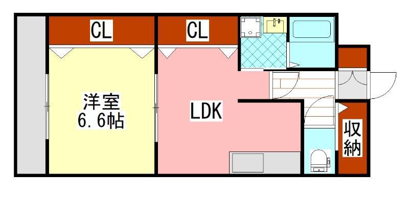 オークマンション柏の森(1LDK/3階)の間取り写真