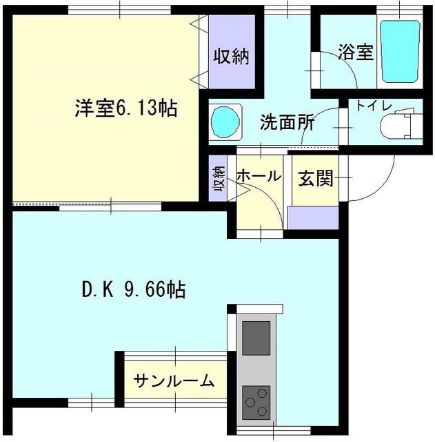 HOUSE AG(1DK/2階)の間取り写真