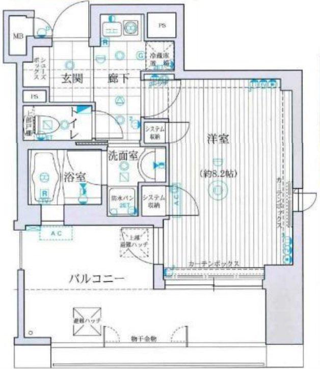 KAISEI本町(1K/9階)の間取り写真