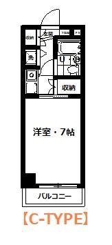 シャロン小手指(1K/1階)の間取り写真