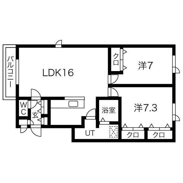 HIRO88(2LDK/3階)の間取り写真