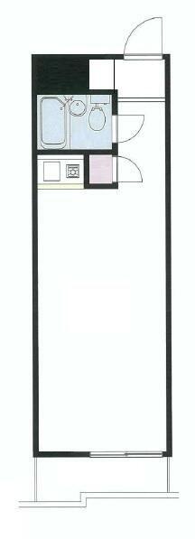 ライオンズプラザ横浜大通公園(ワンルーム/2階)の間取り写真