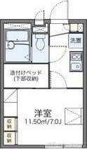 レオパレスNEOハイツ(1K/2階)の間取り写真