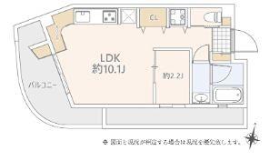 GRANDSTORY用賀II(1LDK/2階)の間取り写真