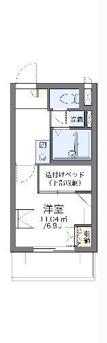 レオパレスMIMURA(1K/4階)の間取り写真