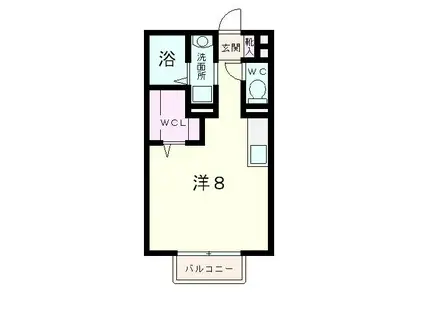 グレース近江(ワンルーム/2階)の間取り写真