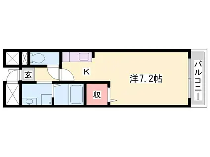 ニューアメニティ(1K/3階)の間取り写真