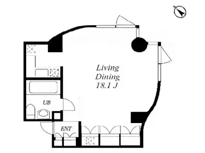 グリーンテラス元代々木(ワンルーム/3階)の間取り写真