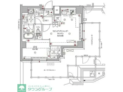 クレイシアIDZ練馬富士見台(1LDK/8階)の間取り写真