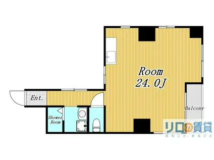 大京ビルマンション新大阪(ワンルーム/6階)の間取り写真