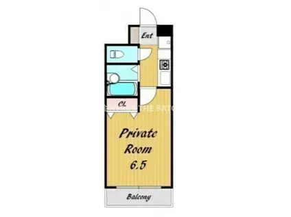 ウィンヒルズ難波南(1K/11階)の間取り写真