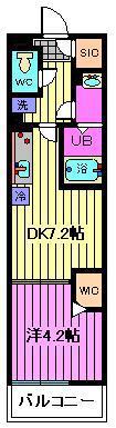 リブリ・さいたま市南区辻(1DK/3階)の間取り写真