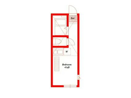 ラボーナ妙蓮寺(ワンルーム/1階)の間取り写真