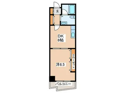アピレ21(1DK/7階)の間取り写真