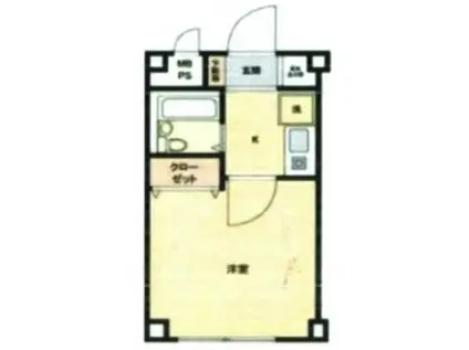 マイステージ中野(ワンルーム/1階)の間取り写真