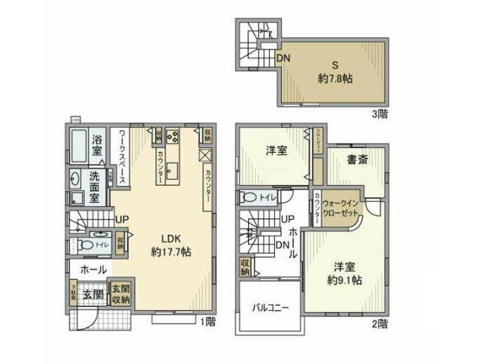 国領町5丁目戸建(2SLDK)の間取り写真