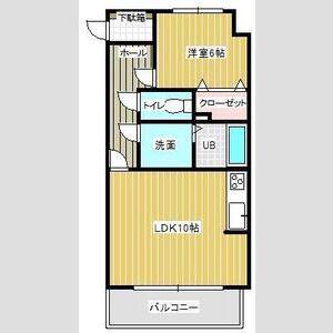 グランシャリオ(1LDK/2階)の間取り写真