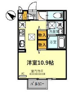 セジュール天満(ワンルーム/2階)の間取り写真