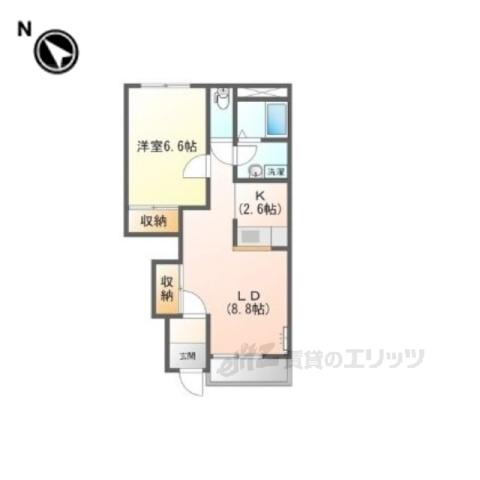 エクセレンスⅠ(1LDK/1階)の間取り写真