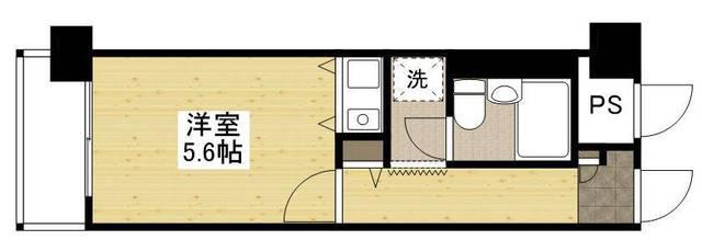 朝日プラザステーションコア福山西町(ワンルーム/3階)の間取り写真