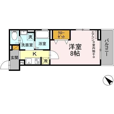 D-ASSEMBLE(1K/3階)の間取り写真