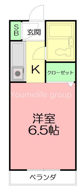 井上企画ビル(1K/4階)の間取り写真
