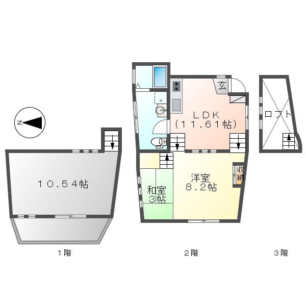 MNET2(2LDK/B1階)の間取り写真