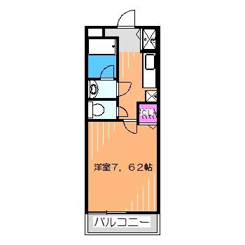 TOMYS COURT北花田(1K/1階)の間取り写真