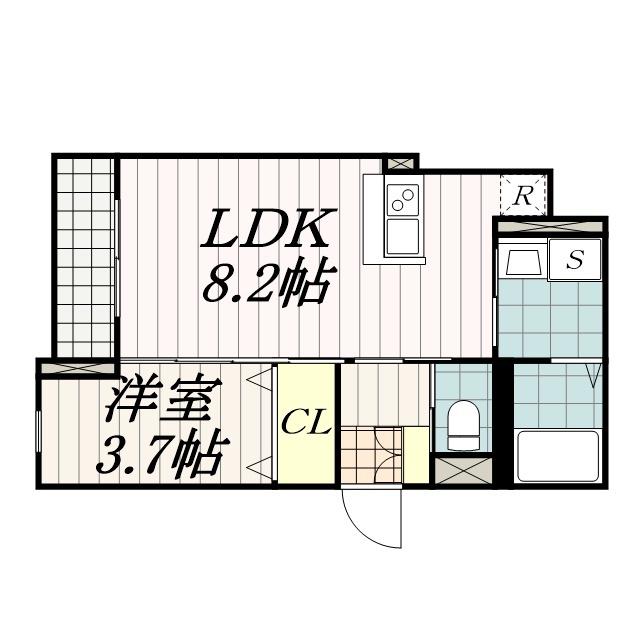パークゲート稲毛(1LDK/3階)の間取り写真