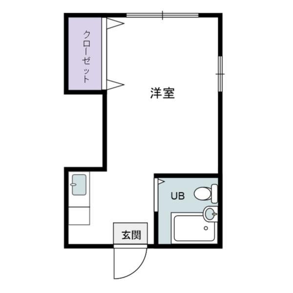 平井ビル(ワンルーム/3階)の間取り写真