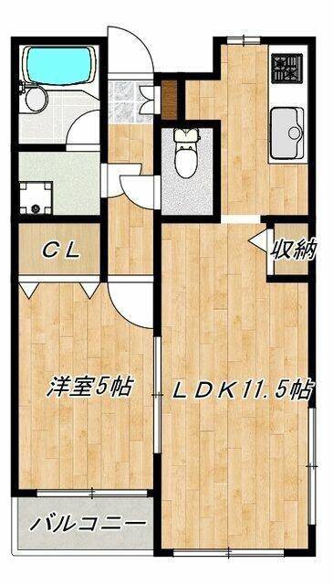 大宮ダイカンプラザII(1LDK/1階)の間取り写真