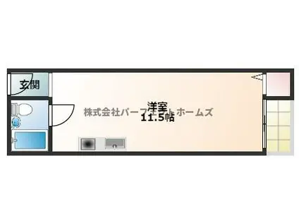 ドエル大枝(ワンルーム/2階)の間取り写真