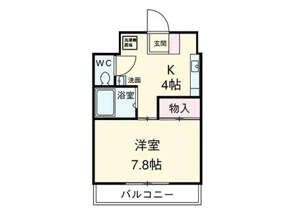 アベニュー山下(1K/2階)の間取り写真