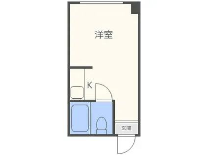 ラパンジール京町堀(ワンルーム/2階)の間取り写真