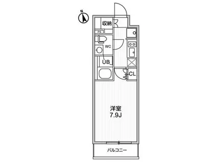 ALTERNAお花茶屋(1K/2階)の間取り写真