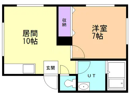 カーサ櫻田(1LDK/2階)の間取り写真