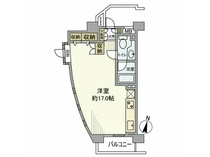 フリーディオ大崎(ワンルーム/8階)の間取り写真