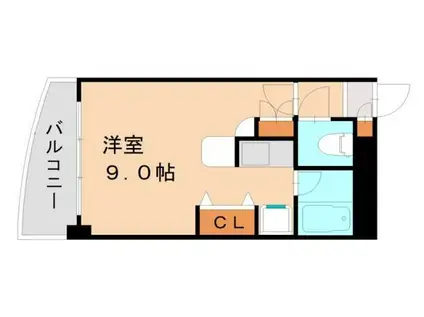 フレックス笹原駅前(ワンルーム/5階)の間取り写真