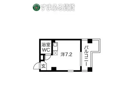 増井ビル(ワンルーム/3階)の間取り写真