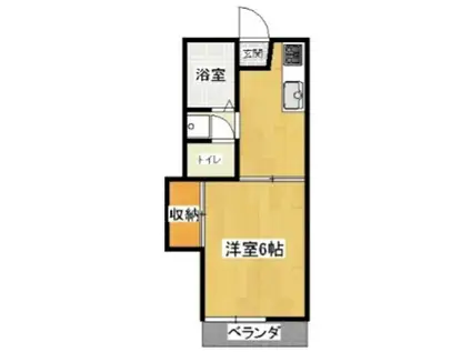 ドリームハイツ(1K/1階)の間取り写真