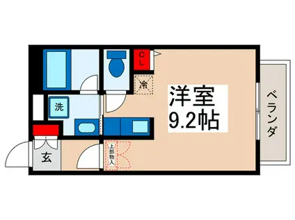 オリエントハウス(ワンルーム/1階)の間取り写真