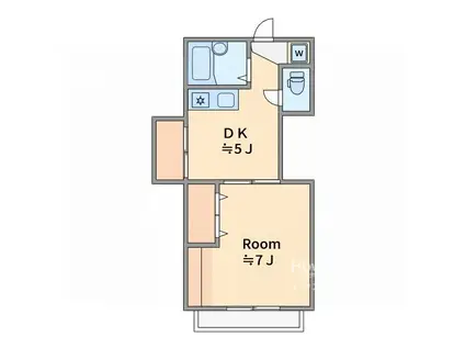 椎名町レジデンス(1DK/2階)の間取り写真