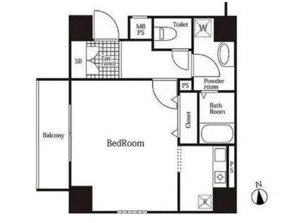 クレアシオン御茶ノ水(1K/10階)の間取り写真