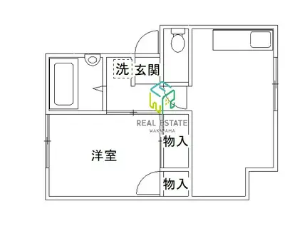東高松AP(1LDK/1階)の間取り写真