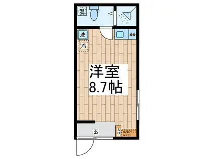 HMJ42714(ワンルーム/1階)の間取り写真