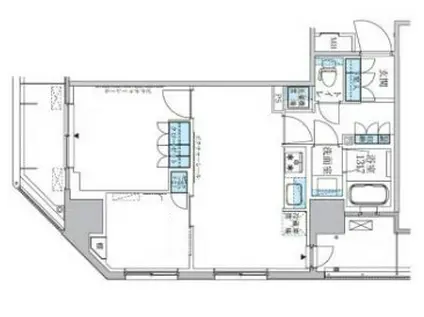 パークアクシス上野松が谷(2LDK/9階)の間取り写真