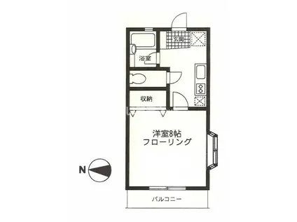 アレックス桜台(1K/2階)の間取り写真